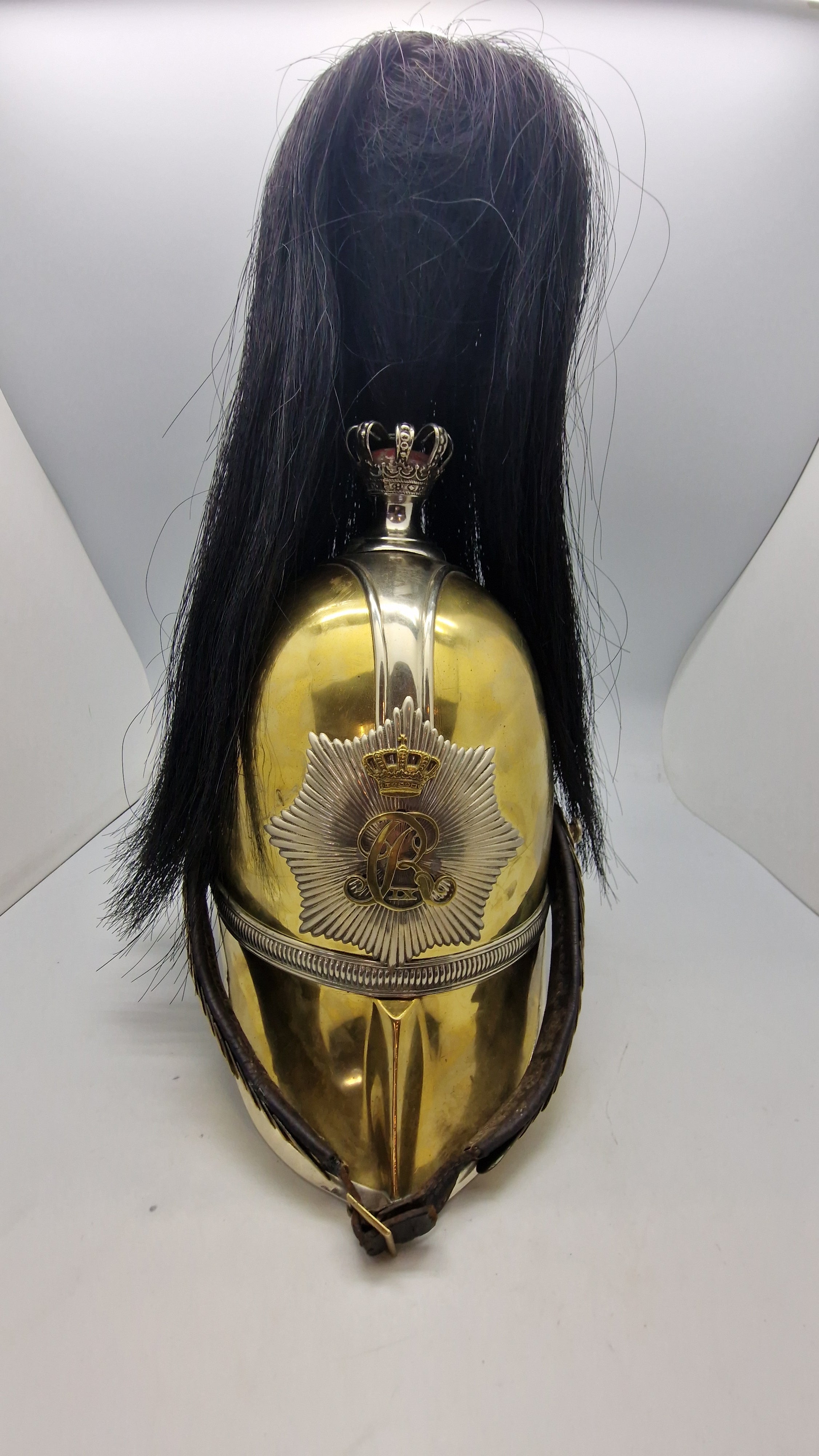 Original Ekstermt sjælden Hestegarde hjelm model 1853