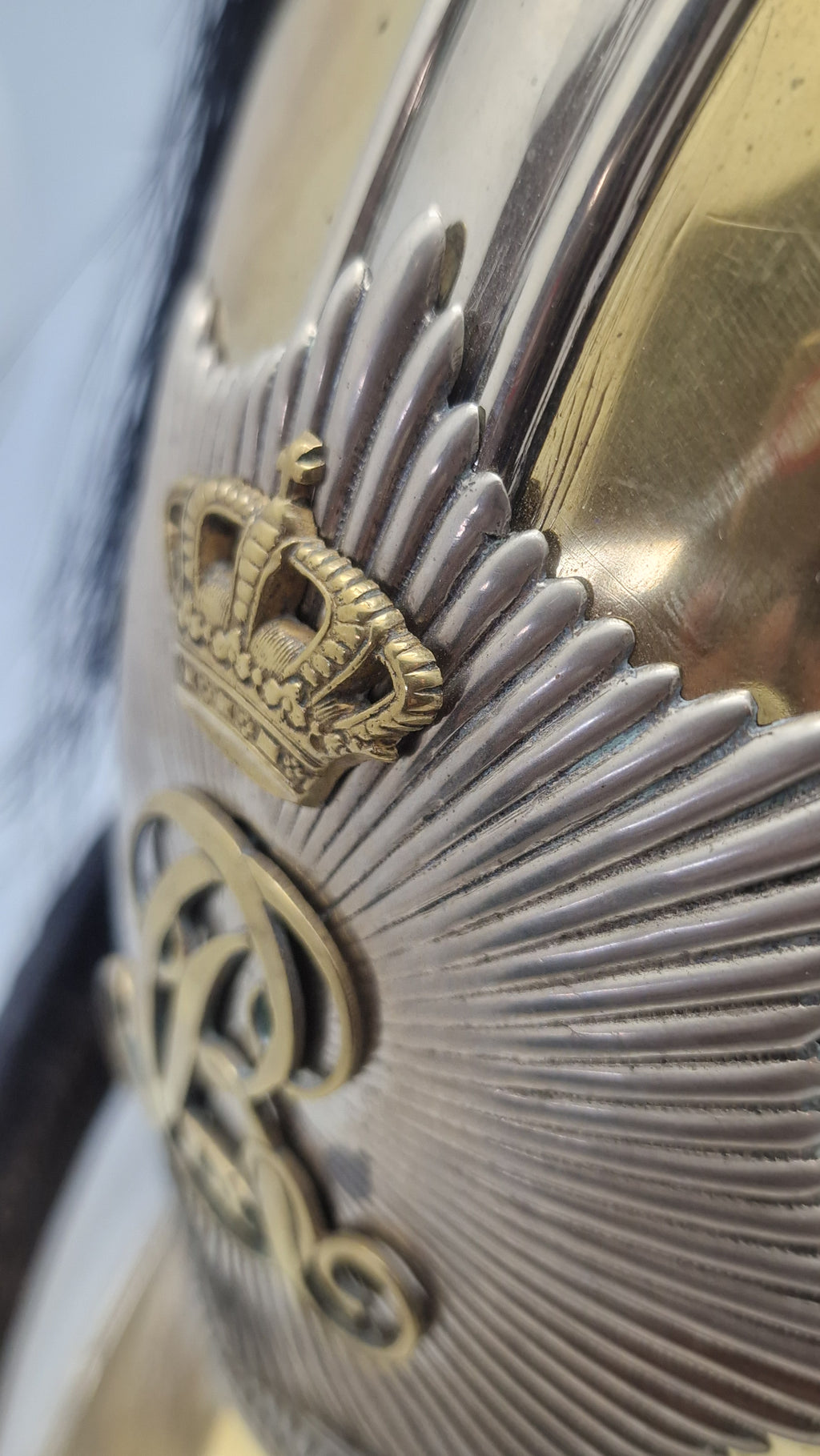 Original Ekstermt sjælden Hestegarde hjelm model 1853