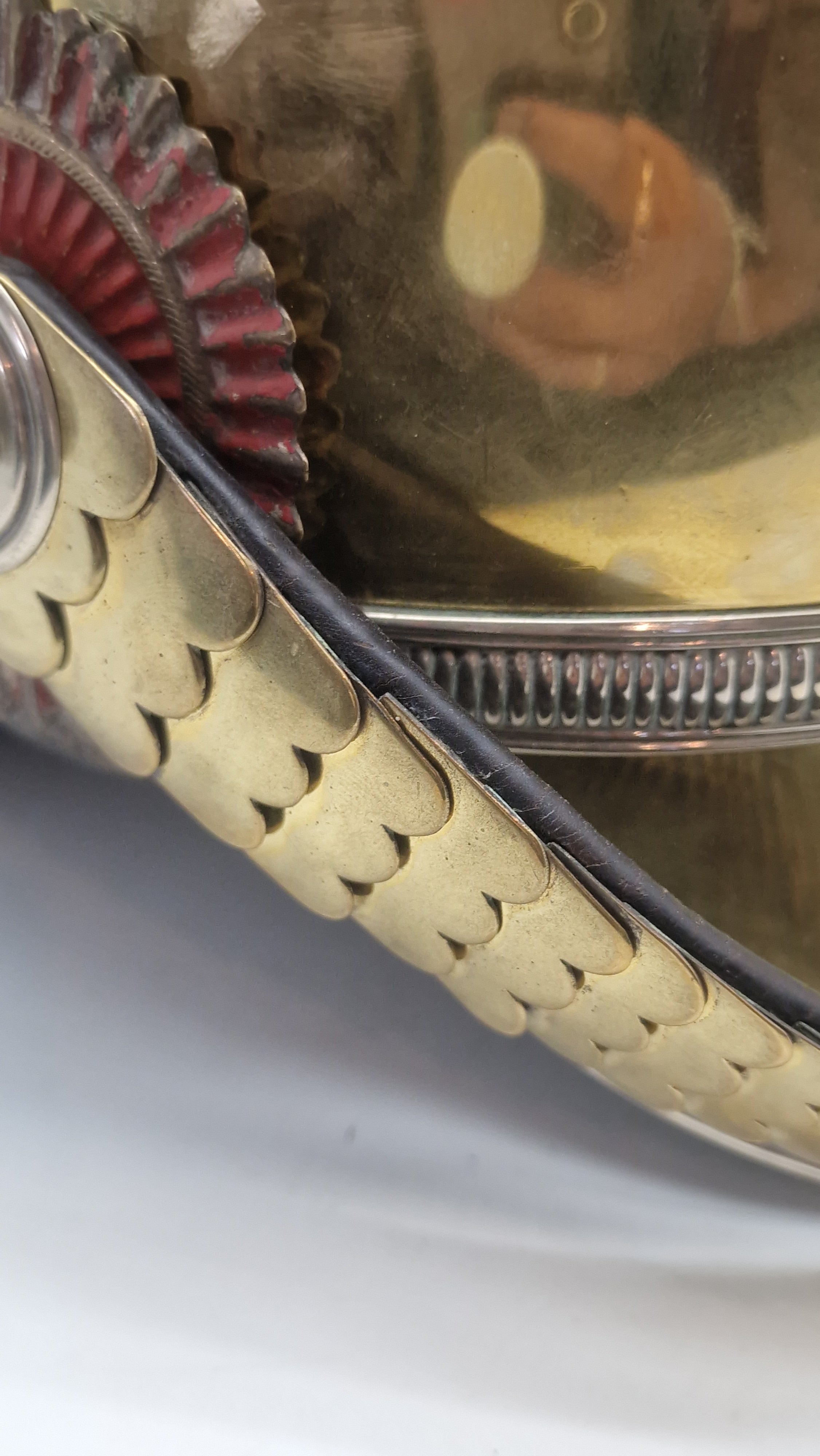 Original Ekstermt sjælden Hestegarde hjelm model 1853