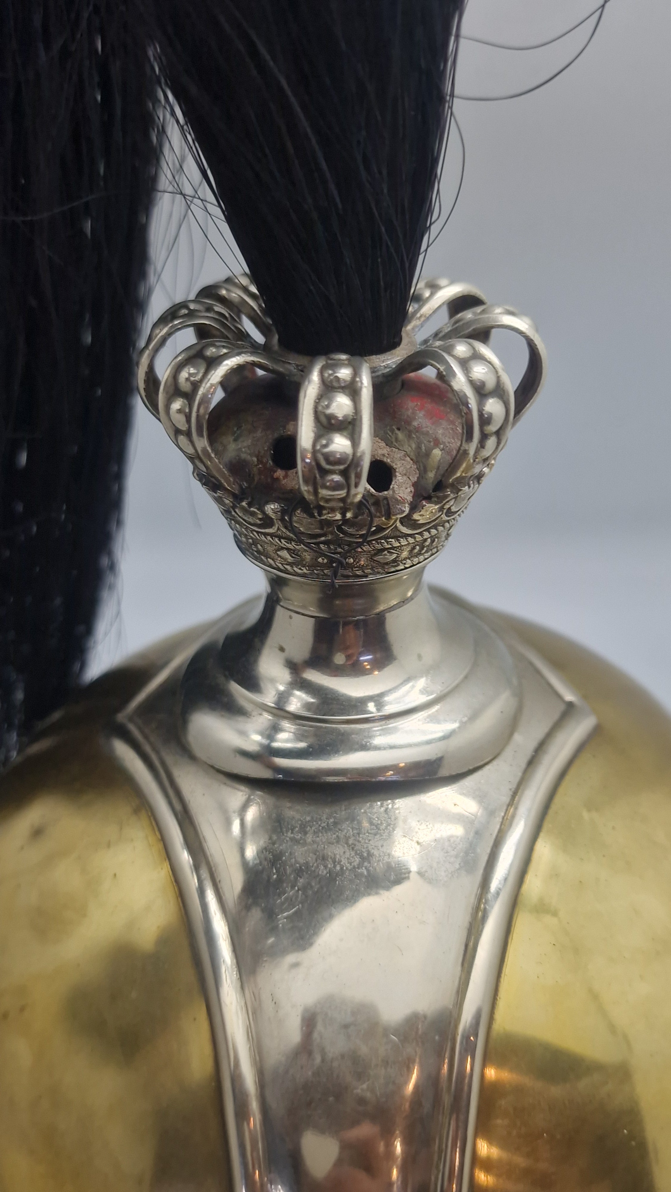 Original Ekstermt sjælden Hestegarde hjelm model 1853